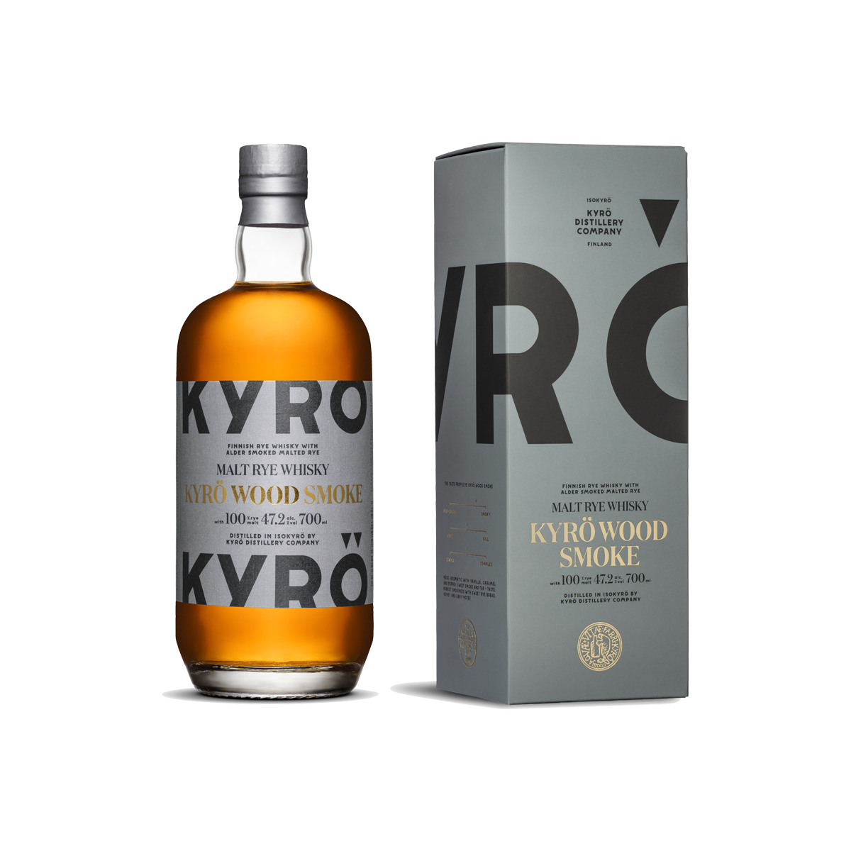 Kyrö Wood smoke Rye Whisky 47,2 %