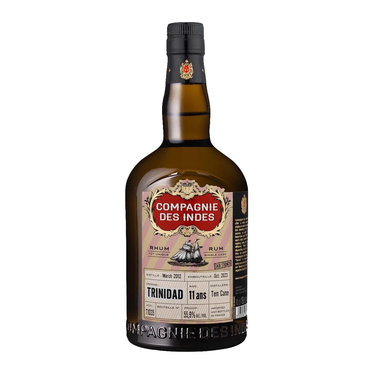 Compagnie des Indes Trinidad Ten Cane 11 ans Rhum 55,9 %
