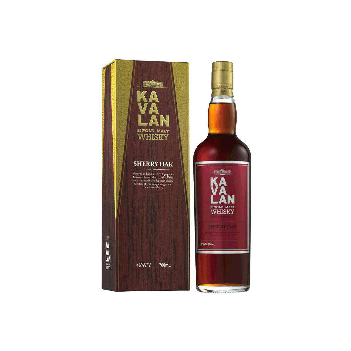 Kavalan Sherry Oak Single Malt Whisky 46 %