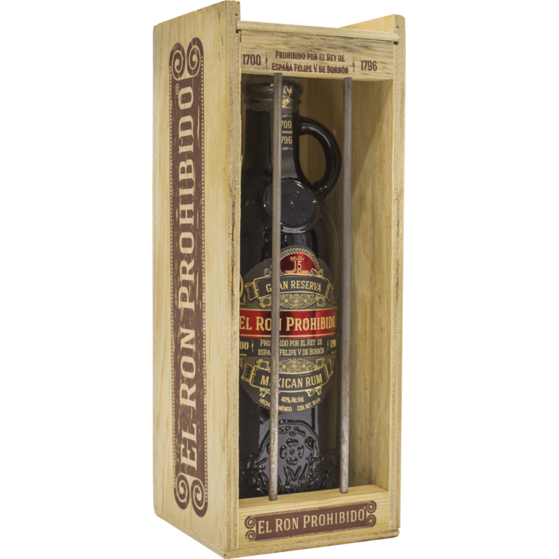 El Ron Prohibido 15 ans coffret prison Rhum 40 %