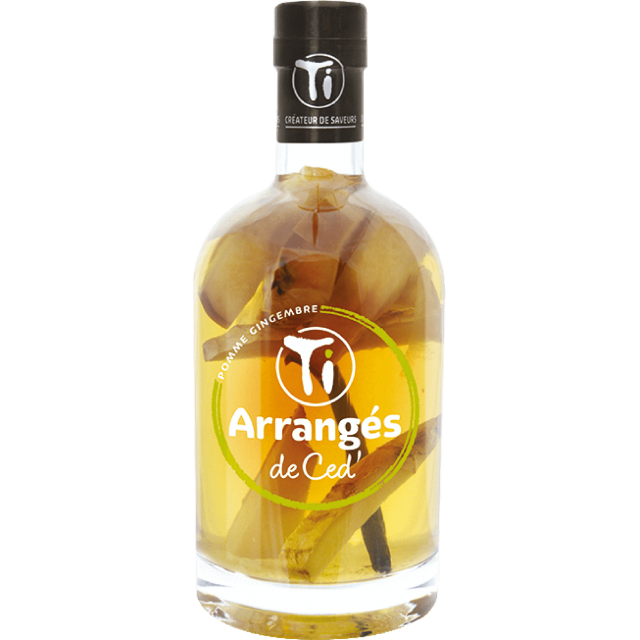 Les Rhums de Ced Ti arrangés Pomme Gingembre Rhum 32 %