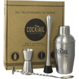 Coffret 4 ustensiles cocktails barman
