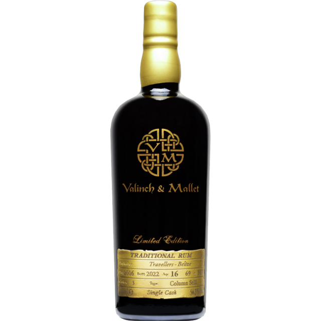 Valinch & Mallet Belize Travellers 16 ans Rhum 56,3 %