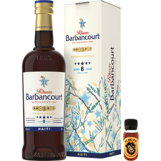 Barbancourt 5 étoiles 8 ans Échantillon 6 cl Rhum 43 %