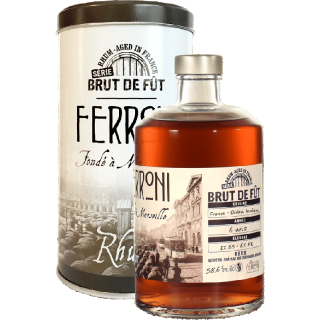 Ferroni Océan Indien 6 ans Brut de fût Rhum 58,6 %